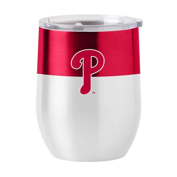 Philadelphia Phillies16oz Colorblock Stainless Curved Beverage Tumbler
