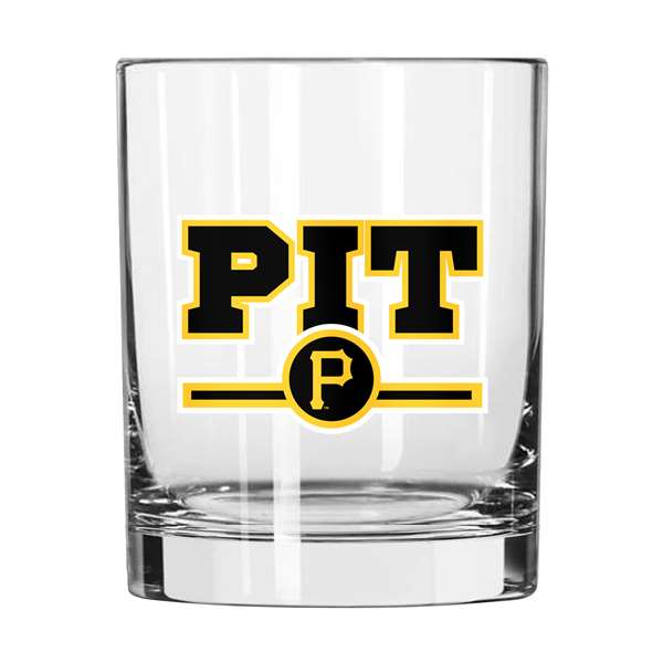 Pittsburgh Pirates 14oz Letterman Rock Glass (2 Pack)
