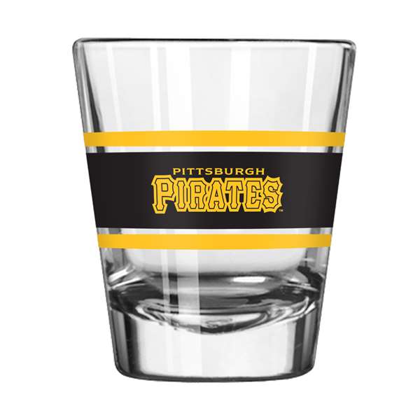 Pittsburgh Pirates 2oz Stripe Shot Glass (2 Pack)