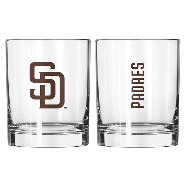 San Diego Padres 14oz Gameday Rocks Glass (2 Pack)