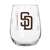 San Diego Padres 16oz Satin Etch Curved Beverage Glass (2 Pack)