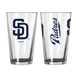 San Diego Padres 16oz Gameday Pint Glass (2 Pack)