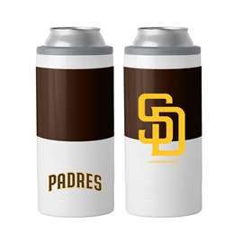 San Diego PadresColorblock 12oz Slim Can Stainless Steel Coozie