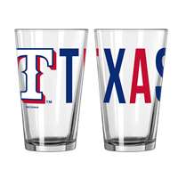 Texas Rangers 16oz Overtime Pint Glass