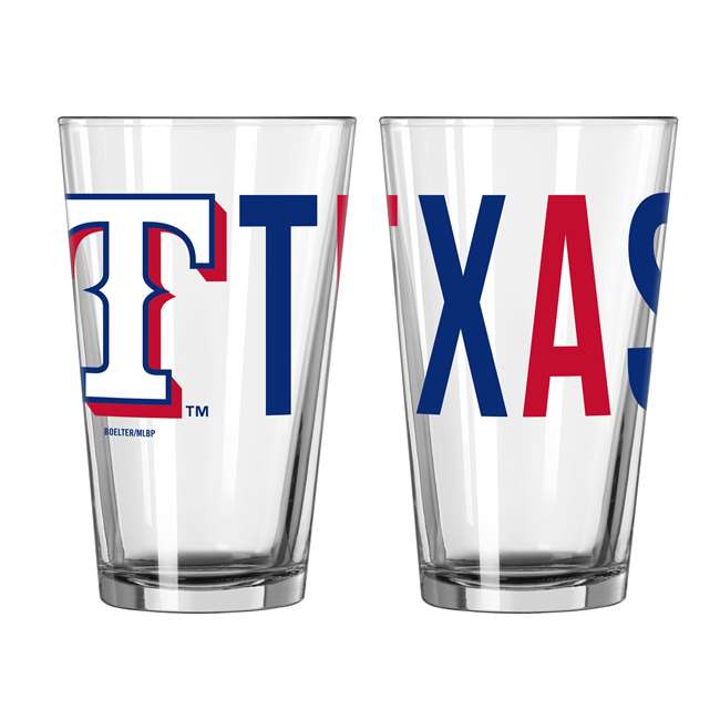 Texas Rangers 16oz Overtime Pint Glass