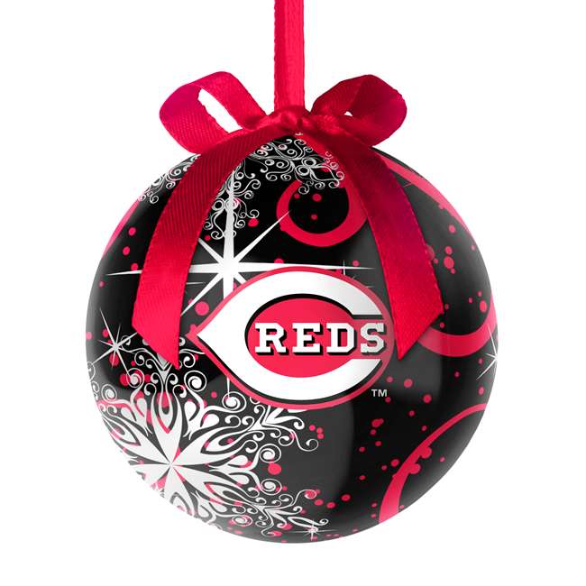 Cincinnati Reds Large Decoupage Ball Ornament