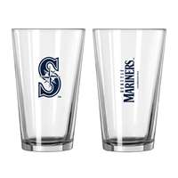 Seattle Mariners 16oz Gameday Pint Glass (2 Pack)