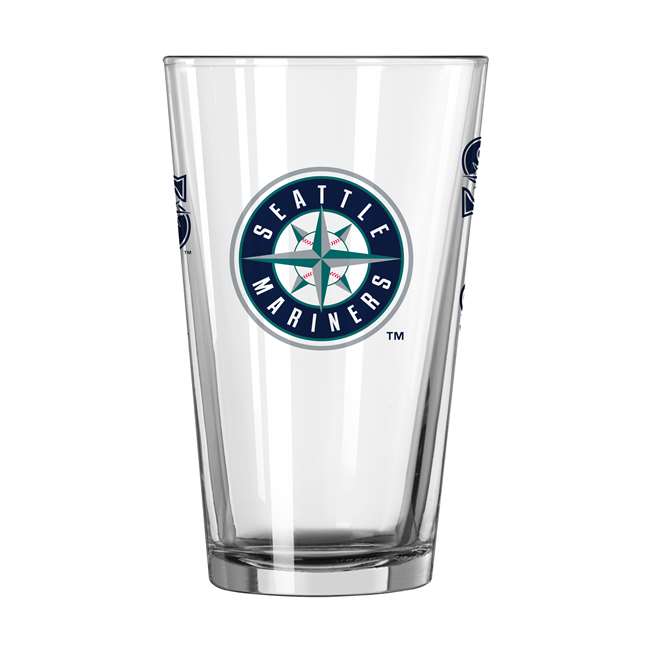 Seattle Mariners 16oz Scatter Pint Glass (2 Pack)