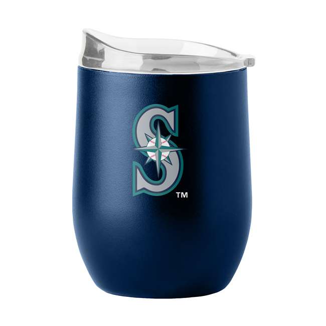 Seattle Mariners 16oz Flipside Powder Coat Curved Beverage  