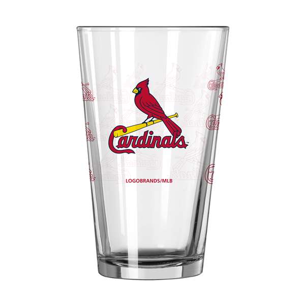 St. Louis Cardinals 16oz Scatter Pint Glass (2 Pack)