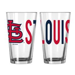 St Louis Cardinals 16oz Overtime Pint Glass  