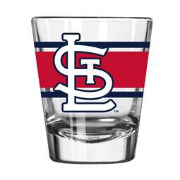St. Louis Cardinals 2oz Stripe Shot Glass (2 Pack)