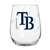 Tampa Bay Rays 16oz Satin Etch Curved Beverage Glass (2 Pack)