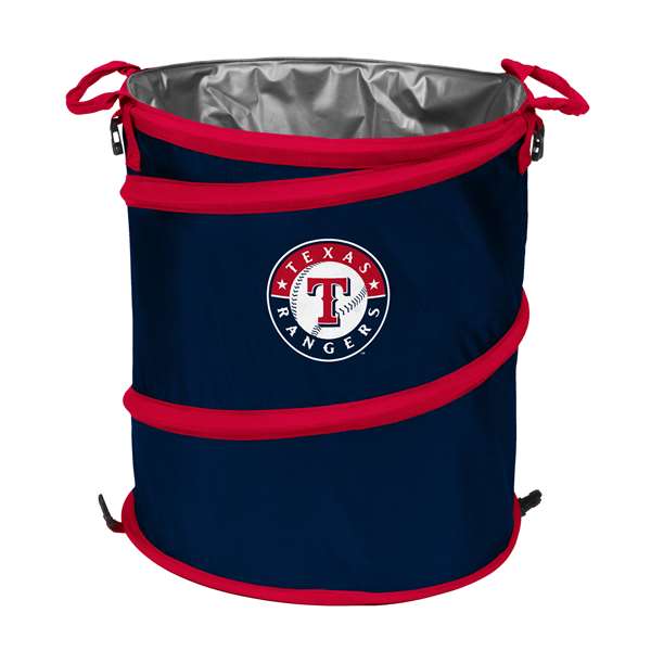 Texas Rangers 3-in-1 Collapsible Trash Can - Cooler - Hamper