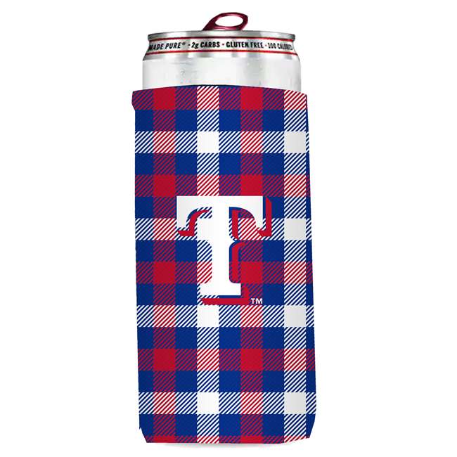 Texas Rangers 12oz Slim Can Coozie (6 Pack)