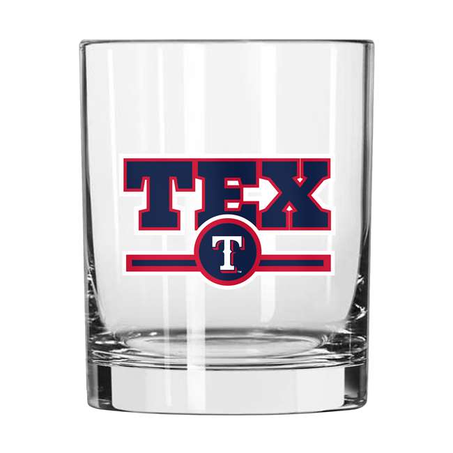 Texas Rangers 14oz Letterman Rock Glass (2 Pack)