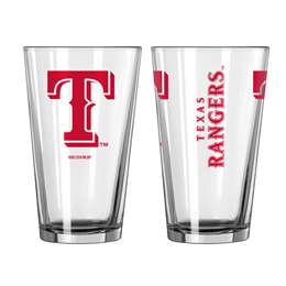 Texas Rangers 16oz Gameday Pint Glass (2 Pack)