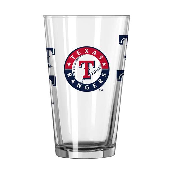 Texas Rangers 16oz Scatter Pint Glass (2 Pack)