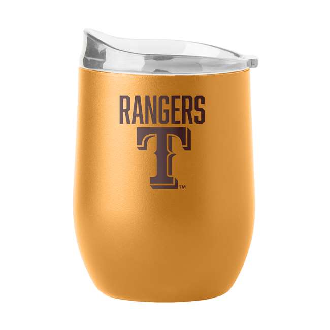 Texas Rangers 16oz Huddle Powder Coat Curved Beverage