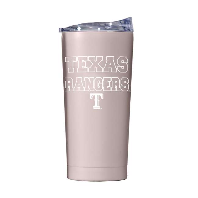 Texas Rangers 20oz Stencil Powder Coat Tumbler