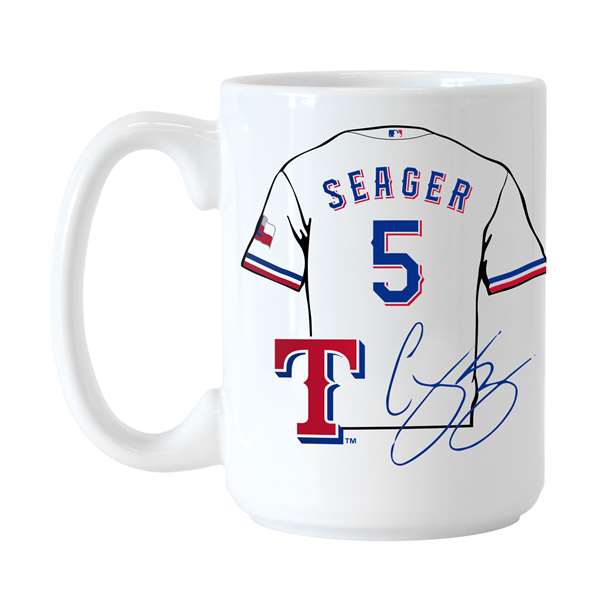 Texas Rangers Corey Seager Jersey 15oz Sublimated Mug