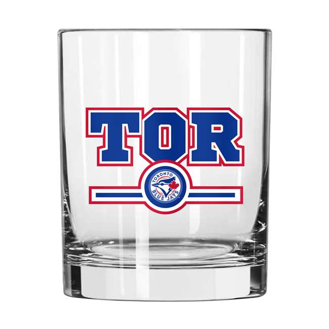 Toronto Blue Jays 14oz Letterman Rock Glass (2 Pack)