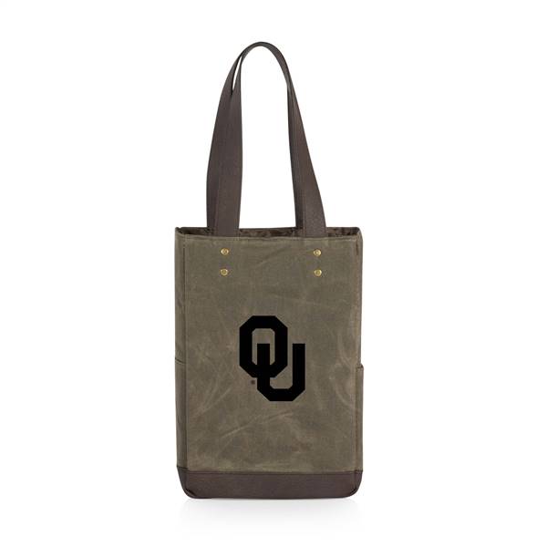 Oklahoma Sooners 2 Bottle Insulated Wine Cooler Bag