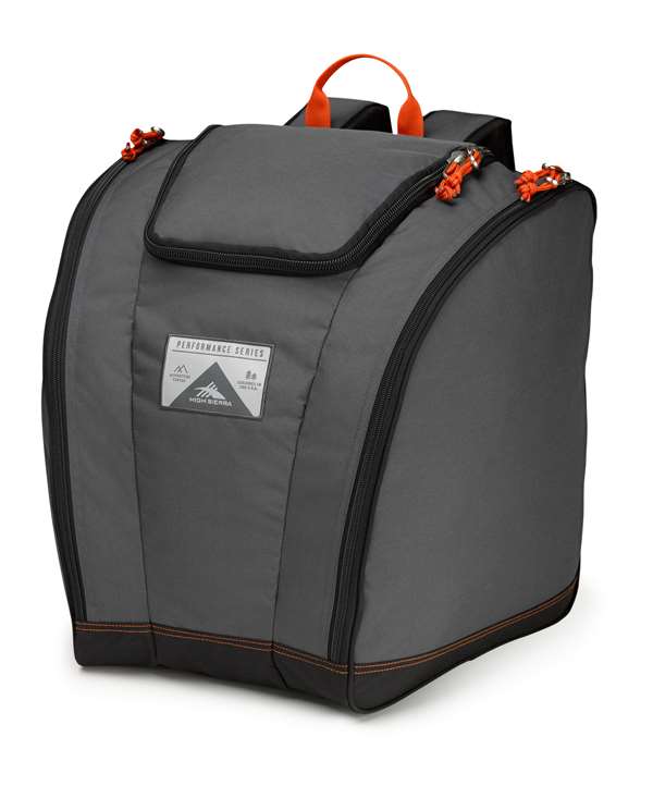 High Sierra Performance Series Trapezoid Boot Bag Mercury/Black/Red Line   