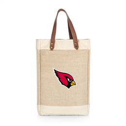 Arizona Cardinals Jute 2 Bottle Insulated Wine Bag  