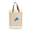 Detroit Lions Jute 2 Bottle Insulated Wine Bag  