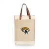 Jacksonville Jaguars Jute 2 Bottle Insulated Wine Bag  