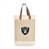 Las Vegas Raiders Jute 2 Bottle Insulated Wine Bag  