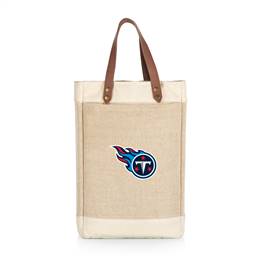 Tennessee Titans Jute 2 Bottle Insulated Wine Bag  