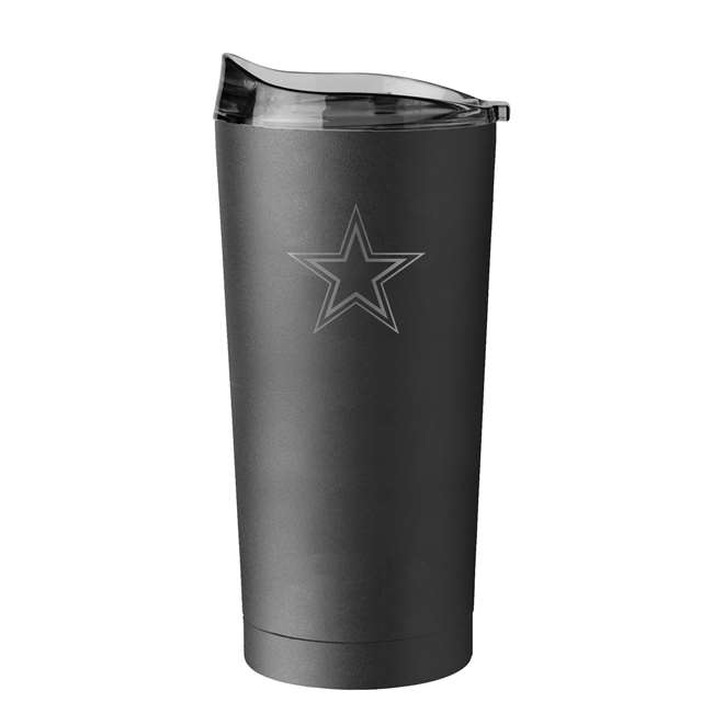 Dallas Cowboys 20oz Etch Black Powder Coat Tumbler