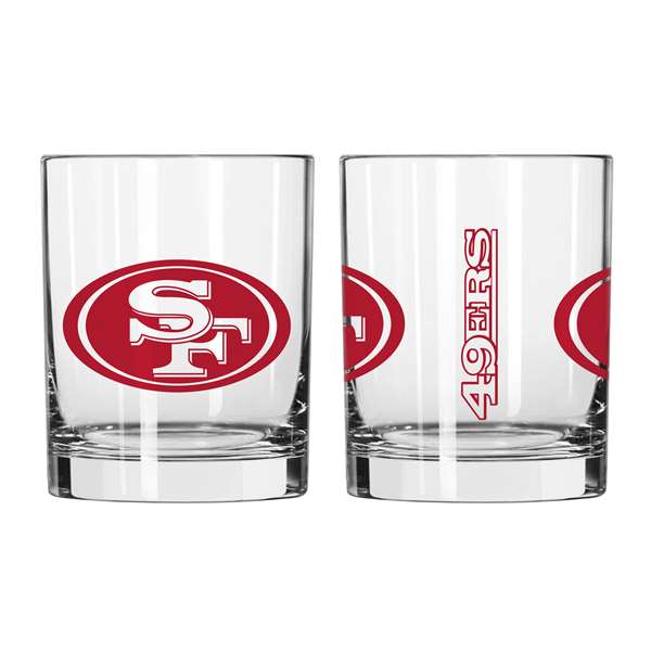 San Francisco 49ers 14oz Gameday Rocks Glass