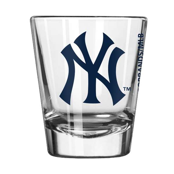 New York Yankees 2oz Flag Satin Etch Shot Glass