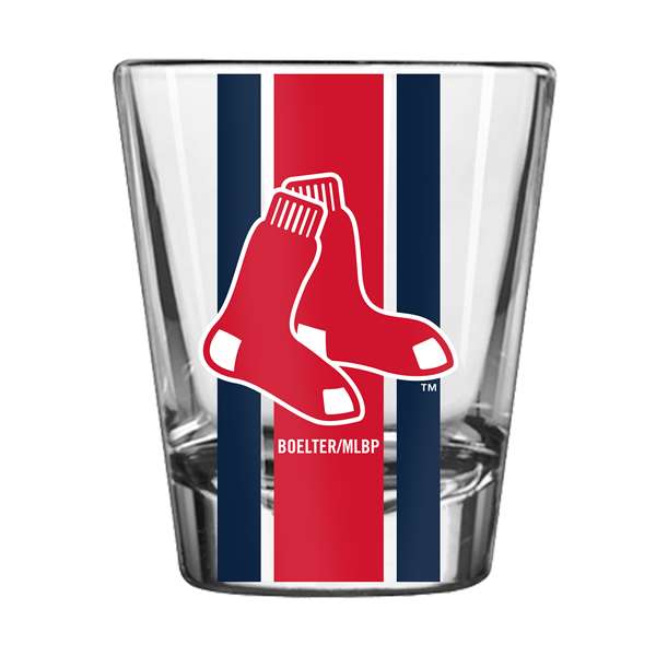 Boston Red Sox 2oz Stripe Shot Glass