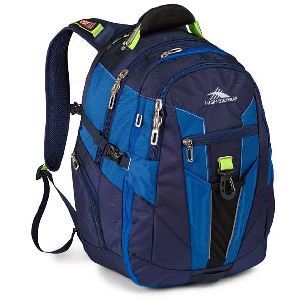 High Sierra Business Backpack True Navy/Royal Cobalt/Chartreuse