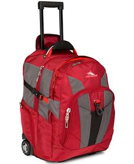 High Sierra HS XBT Wheeled Backpack CARMINE/RED LIN