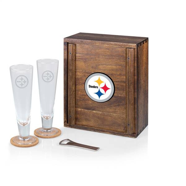 Pittsburgh Steelers Pilsner Beer Glass Drink Set