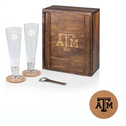 Texas A&M Aggies Pilsner Beer Glass Drink Set