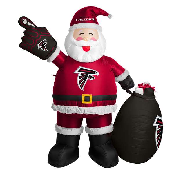 Atlanta Falcons Santa Clause Yard Inflatable 7 Ft Tall  99