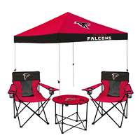 Atlanta Falcons Canopy Tailgate Bundle - Set Includes 9X9 Canopy, 2 Chairs and 1 Side Table