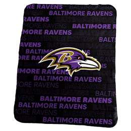 Baltimore Ravens Classic Fleece Blanket 50 X 60 inches