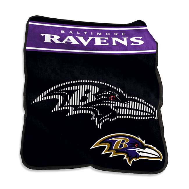 Baltimore Ravens 60x80 Raschel Throw Blanket