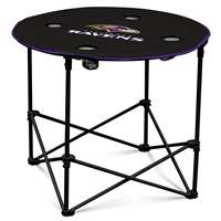 Baltimore Ravens Round Folding Table with Carry Bag