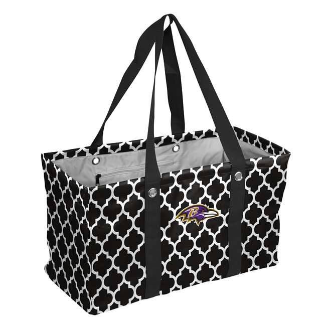 Baltimore Ravens Quatrefoil Picnic Caddy