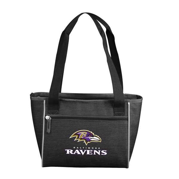 Baltimore Ravens Crosshatch 16 Can Cooler Tote Bag