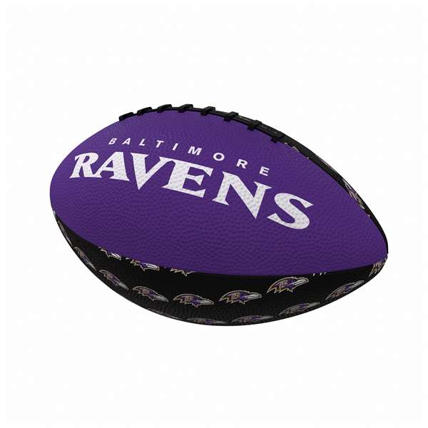 Baltimore Ravens Repeating Mini-Size Rubber Football