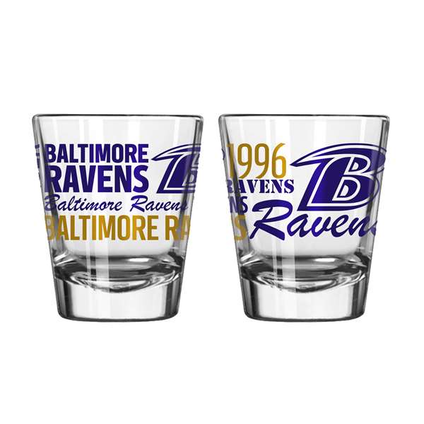 Baltimore Ravens 2oz Spirit Shot Glass